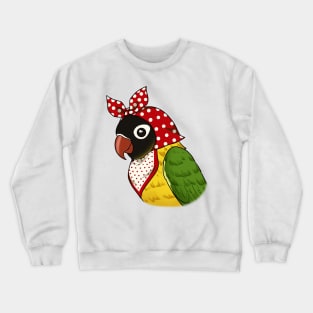 Feathered Devotion: The Lovebird Mom's Tender Care Crewneck Sweatshirt